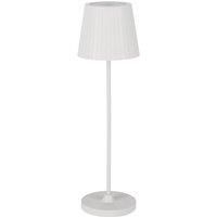Eglo LED Outdoor Table lamp Cabozo, Touch dimmable Outside Light, Cordless Garden lamp with USB Port, Plastic in White, Warm White, IP44