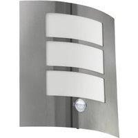Eglo City Outdoor Wall Light Stainless-steel With Sensor
