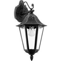 EGLO 93456 NAVEDO Exterior Wall Light in Black and Silver-Patina