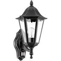 Eglo Navedo Traditional Upside-Down Exterior Wall Light Lantern - Black