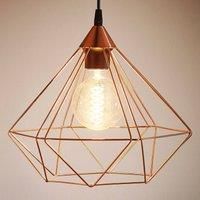 Tarbes 1 Light Ceiling Pendant Copper Eglo 94194 D32.5cm Geometric NEW (L)