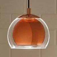 Eglo Pendant Light, Silver, 40 W, Copper