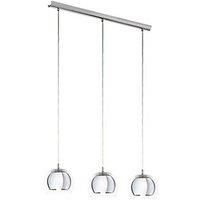 EGLO Pendant Lamp, Steel, 40 W, Chrome