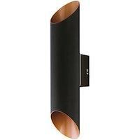 Eglo Agolada Energy Saving Exterior Wall Light - Black & Copper