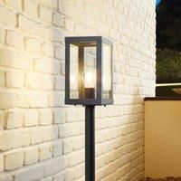 Pole Outdoor A 1 Light Black With Glass D.11 Coll GL1320 ALAMONTE 94833