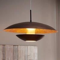 EGLO Brown-gold-painted hanging light Nuvano