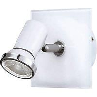 EGLO 9993 TAMARA 1 Bathroom Single Spotlight Wall Light in White Steel and Chrome