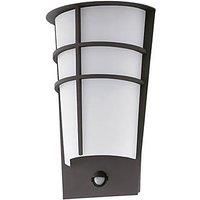 Eglo Anthracite Zinc Plated Exterior Wall Light With Sensor