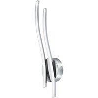 Eglo Modern Interior Wall Light In Chrome With Led