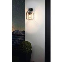 Eglo Outside Wall Light, zinc-Plated Steel, 60 W, Black 97296