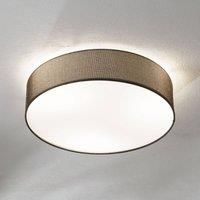 EGLO Pasteri brown fabric ceiling lamp 57 cm