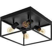 Eglo Industrial 4-Light Ceiling Light