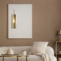 SELVINO Pendant Light Gold Height 110 cm Diameter 10 cm Dimmable