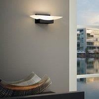 Eglo Metrass LED Plastic Aluminium Black Uplighter Wall Light