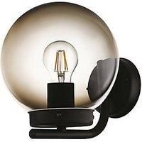 Eglo Taverna Outdoor Wall Light with Smoked Plastic Globe Black (680PL)