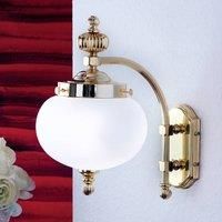 Delia brass wall light, one-bulb
