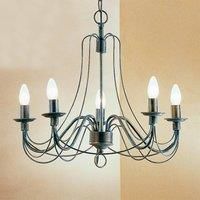 ORION Clara Chandelier Country House Style Five Bulbs