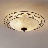 Regine ceiling light with Scavo glass