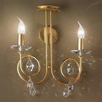 ORION Violetta Wall Light Wonderful Two Bulbs Gold