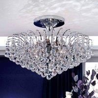 ORION Chrome-plated ceiling light Lennarda