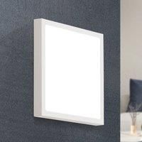 ORION Vika LED wall light, square, white, 23 x 23 cm