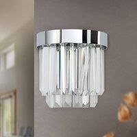 ORION Prism LED wall light with up and downlight, chrome