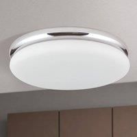ORION James LED ceiling light with metal housing, chrome