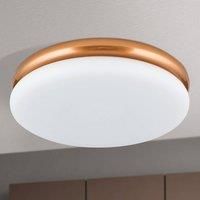 ORION James LED ceiling light with metal housing, copper