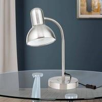 Nemo desk lamp, flexible, matt nickel