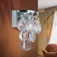 ORION Celeste wall light with K9 crystals, chrome