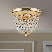 ORION Plafond ceiling light, gold/transparent, 26 cm