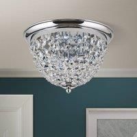 ORION Plafond ceiling light, chrome/transparent, 35 cm