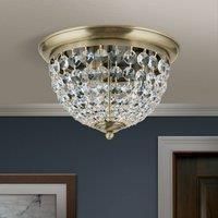 ORION Plafond ceiling light, patina/transparent, 35 cm