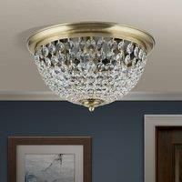 ORION Plafond ceiling light, patina/transparent, 47 cm