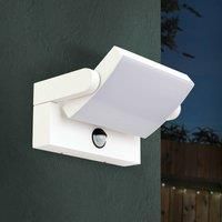 ORION Ginger LED outdoor wall light sensor, white, IP54