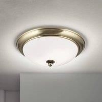 ORION Empire ceiling light, 35.5 cm, antique brass, frosted opal glass