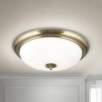 ORION Empire ceiling light, 48 cm, brass, frosted opal glass