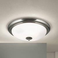 ORION Empire ceiling light, 48 cm, matt nickel, matt opal glass