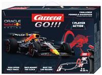 Carrera GO!!! Challenge 20068001UK Sonic - GO!!! 1 Player Single Lane Slot Racing Track With UK Plug, For Children From 6 Years And Adults,1:43 Scale, 6 Metres, With Sonic