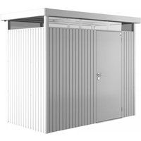 8' x 4' Biohort HighLine H1 Silver Metal Shed with window skylight (2.52m x 1.32m)