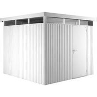 8' x 8' Biohort HighLine H4 Silver Metal Shed with window skylight (2.52m x 2.52m)