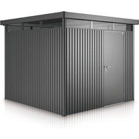 8' x 8' Biohort HighLine H4 Dark Grey Metal Shed with window skylight (2.52m x 2.52m)
