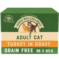 James Wellbeloved Complete Wet Adult Cat Food Turkey, 12 x 85 g