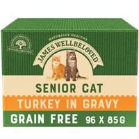 James Wellbeloved Senior Cat Pouches - Turkey - 12 x 85g