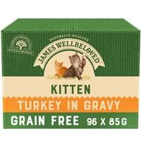James Wellbeloved Complete Wet Kitten Food Turkey 12 x 85 g