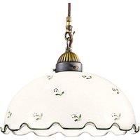 austrolux Nonna flower hanging lamp 30 cm 1-bulb green