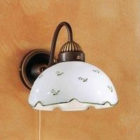 austrolux Nonna flower wall light, green