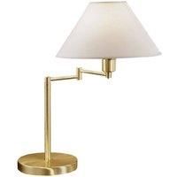 austrolux Hilton table lamp, pivotable, brass