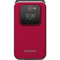 emporiaJOY-LTE, Senior Mobile Phone, Contract-free key Flip Phone, Mobile Phone with Emergency Call Key, 2.8 Inch Screen, Red