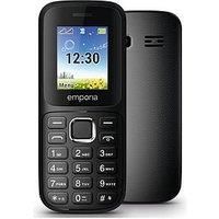 emporiaFN313, Senior Mobile Phone 2G, Contract-free key phone, Mobile Phone with Emergency Call Key, 1.77 Inch Screen, Black